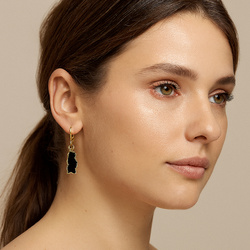 Srebrne kolczyki TURMALIN - SREBRO pr. 925 NEW!