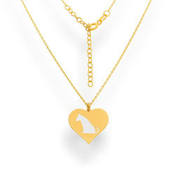 Srebrny naszyjnik PIES - SREBRO pr. 925