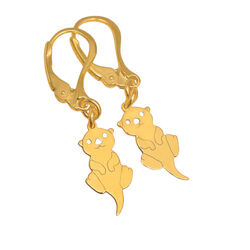 Srebrne kolczyki WYDRA WYDRY -  SREBRO 925 NOWOŚĆ!