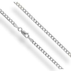 Srebrny Łańcuszek - PANCERKA PL100 - pr. 925