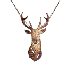 Srebrny naszyjnik JELEŃ - rękodzieło SREBRO p. 925