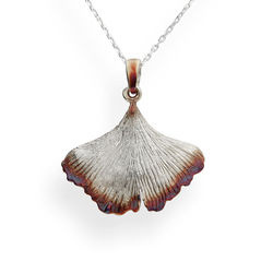 Srebrny naszyjnik LIŚĆ MIŁORZĄB - SREBRO p. 925