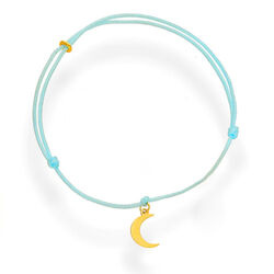 Złota bransoletka sznurkowa KSIĘŻYC - ZŁOTO p. 333