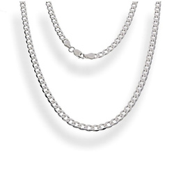 Srebrny Łańcuszek - PANCERKA PL100 - pr. 925