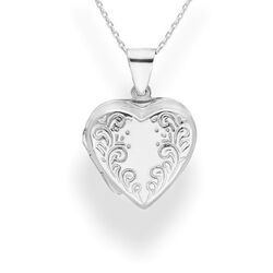 Srebrny naszyjnik SERCE PUZDERKO - GRAWER p 925
