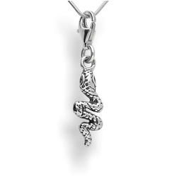 Srebrny charms - WĄŻ ŻMIJA - pr. 925