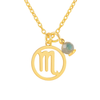 Naszyjnik ZNAK ZODIAKU SKORPION LABRADORYT srebro