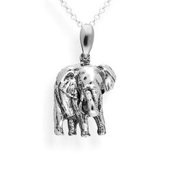 Srebrny naszyjnk duży SŁOŃ - SREBRO p. 925