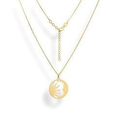 Srebrny naszyjnik  SŁOŃCE I KSIĘŻYC pr. 925