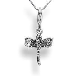 Srebrny charms - ważka - Srebro pr. 925