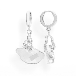 Srebrne kolczyki from Swarovski MIŁORZĄB - SREBRO