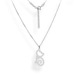 Srebrny naszyjnik KOT , KOTEK - SREBRO pr. 925