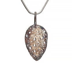 Srebrna zawieszka ażurowy LIŚĆ - srebro p. 925