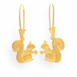 Srebrne kolczyki WIEWIÓRKA - SREBRO p. 925