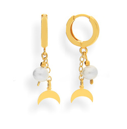 Bransoletka LUNULA i PERŁY naturalne SREBRO - NEW!