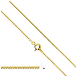SPQZ-025 Srebrny łańcuszek pr. 925 POZŁACANE