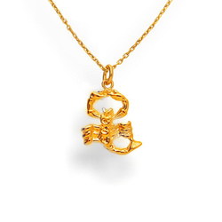 Srebrny naszyjnik ZNAK ZODIAKU SKORPION - p. 925
